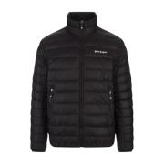 Palm Angels Svart Quiltad Nylon Dunjacka Black, Herr