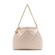 Tory Burch Vit Läder Dragsko Väska White, Dam