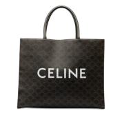 Celine Vintage Pre-owned Tyg totevskor Black, Dam