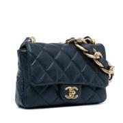 Chanel Vintage Pre-owned Laeder chanel-vskor Blue, Dam