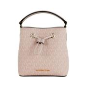 Michael Kors Mörk puderblush hink crossbody handväska Beige, Dam