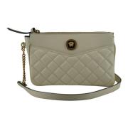 Versace Elegant vit Crossbody-vska White, Dam