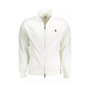 U.s. Polo Assn. Stilren vit bomull zip-up sweatshirt White, Herr