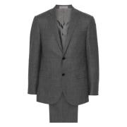 Corneliani Lyxig Ull Cashmere Kostym Gray, Herr