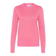 Saint Tropez Milasz Pullover Stickad Chateau Rose Pink, Dam