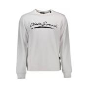 Plein Sport Grafiskt Sweatshirt fr Mn White, Herr