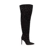 Paris Texas Elegant Svart Mocka Ankelboots Black, Dam