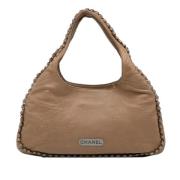 Chanel Vintage Pre-owned Laeder axelremsvskor Brown, Dam