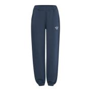 Ball Avslappnad Passform Sweatpants Svart Iris Blue, Dam