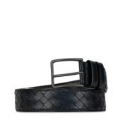 Bottega Veneta Vintage Pre-owned Laeder skrp Blue, Dam