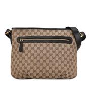 Gucci Vintage Pre-owned Canvas crossbodyvskor Beige, Dam