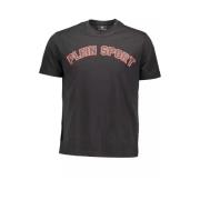 Plein Sport Ikoniskt Svart Bomull T-shirt med Tryck Black, Herr