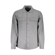 Gant Elegant Gr Bomullsskjorta fr Herrar Gray, Herr