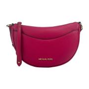 Michael Kors Rosa Half Moon Crossbody Väska Pink, Dam