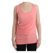 Roberto Cavalli Elegant Rosa Tanktop Bomullsblandning Pink, Dam