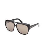 Tom Ford Svart Spegel Solglasögon Ft1103 Black, Unisex