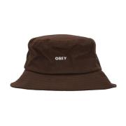 Obey Modig Twill Bucket Hat Brun Brown, Unisex