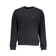 Napapijri Elegant svart långärmad sweatshirt Black, Herr