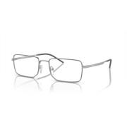 Emporio Armani Stiliga glasögonbågar i matt silver Gray, Unisex