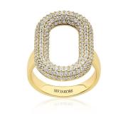 Sif Jakobs Jewellery Capri Guld Ring med Vita Zirkoner Yellow, Dam