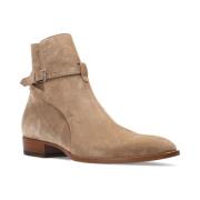 Saint Laurent Wyatt Boots Beige, Herr