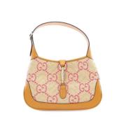 Gucci Vintage Pre-owned Raffia crossbodyvskor Beige, Dam