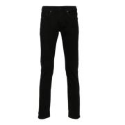 Dondup Svarta Skinny Jeans i Bomull Black, Herr