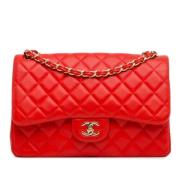 Chanel Vintage Pre-owned Laeder axelremsvskor Red, Dam