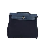 Hermès Vintage Pre-owned Canvas handvskor Blue, Dam