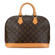 Louis Vuitton Vintage Pre-owned Canvas handvskor Brown, Dam