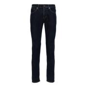 Dondup Blå Skinny Jeans Klassisk Design Blue, Herr