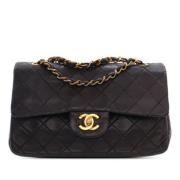 Chanel Vintage Pre-owned Laeder axelremsvskor Black, Dam