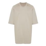 Rick Owens Ekologisk Bomull Pärlgrå Jersey T-shirt Beige, Herr