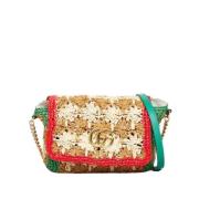 Gucci Vintage Pre-owned Laeder crossbodyvskor Multicolor, Dam