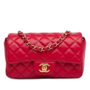 Chanel Vintage Pre-owned Laeder crossbodyvskor Red, Dam