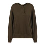 Ulla Johnson Bomull Crew Neck Sweater Green, Dam