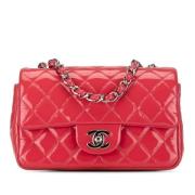 Chanel Vintage Pre-owned Laeder crossbodyvskor Pink, Dam