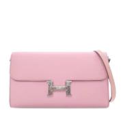 Hermès Vintage Pre-owned Laeder crossbodyvskor Pink, Dam