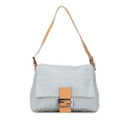 Fendi Vintage Pre-owned Canvas fendi-vskor Blue, Dam