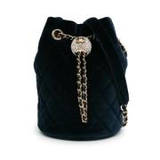 Chanel Vintage Pre-owned Canvas chanel-vskor Blue, Dam