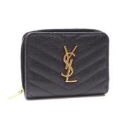 Yves Saint Laurent Vintage Pre-owned Laeder plnbcker Black, Dam