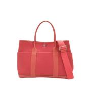 Hermès Vintage Pre-owned Canvas handvskor Red, Dam