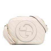 Gucci Vintage Pre-owned Laeder crossbodyvskor White, Dam