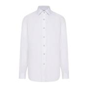 Kiton Vit Linneskjorta White, Herr