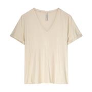 Summum Woman T-Shirts Beige, Dam