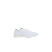 Kiton Vita Stickade Sneakers White, Herr