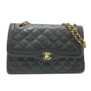 Chanel Vintage Pre-owned Laeder axelremsvskor Black, Dam