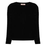 Twinset Nero Pullover Sweater Black, Dam