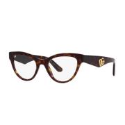 Dolce & Gabbana DG CrossedLarge Glasögonbågar Brown, Dam