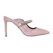 Kurt Geiger Kristallprydda Slip-On Klackar Pink, Dam